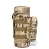 Sac de bouteille d'eau Molle en plein air Équipement tactique Armée Escalade Camping Randonnée Poisson Chasse Sac à dos Accessoires Taille Bouilloire Poche Y0803