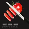 Ceramic knifes kitchen knife 3 4 5 6 inch kitchen chef set + peeler white zirconia blade black handle high quality