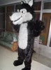 Ferocious Wolf Mascot Kostym Fancy Dress för Halloween Carnival Party Support Customization