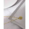 Yhpup 316L Edelstahl Zubehör Trendy Blume Naturstein Anhänger Neckalce Charme Metall Kragen Goldene Halskette Geschenk 2021