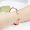 Luxury Rose Gold Color Crystal Bracelets for Women Cuff Bracelet Jewelry Bracelets High Quality Bracelet Pulseiras Q0717