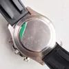 U1 Factory Quality Watch ST9 Steel 모든 서브 다이얼 작동 40mm 자동 3866 기계 운동 사파이어 유리 남성 세라믹 베젤 그레이 다이얼 시계