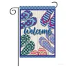 Bandiere da giardino primaverili ed estive bandiere di benvenuto pantofole bandiere decorative stampate libellula30 * 45 cm T500699