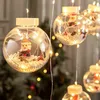イヤークリスマスボールサンタDIY LEDカーテンガーデンデコレーションクリスマスツリーの装飾ホームナビ族の飾り飾り211104