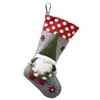 Juldekorationer Gammal man Stocking Pendant Candy Presentförvaring Väska Xmas Tree Spis Hängande strumpor för år present