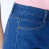 Goplus hög midja denim shorts vår sommar kvinnlig vintage solid jeans för kvinnor damer plus storlek C2296 210719