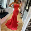 V-neck spaghetti remsor Backless Mermaid Evening Dresses Robe de Soiree Mariage Formella Prom Party Gowns