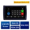 Samochód DVD Radio GPS Multimedia Unit Player dla 2010-FIAT Stilo Support OBD2 SWC Carplay DVR Android 10,0 9 cali 2 DIN 2.5D IPS
