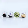 14mm-25mm OD Glass Terp Slurpers Pearls Smoking Marbles Colored Built-In Flower Style Beads For Beveled Edge Slurper Quartz Banger Nails Water Bongs Rigs