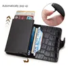 Korthållare Holder RFID Non-Scan Metal Wallet Purse Male Business Masculina Billetera Monedero Tarjetero Mujer254b