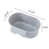 Storage Baskets Hanging Sink Basket Multifunctional Drain Shelf Plastic Rack Kitchen Supplies For Bathroom Organizer