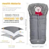 Varm söt baby sovsäck utomhus spädbarn swaddling cocoon för sömn i barnvagnen Snöfast född kuvert filt 220216