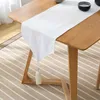 Simple Modern Solid White/black Table Runners Tassel Decorative Cotton Runner For Furniture Cover Tea Home Textile 210708