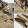 Hommes marque été coupe classique parfait coton Cargo court Smart loisirs Frickin moderne Stretch Chino pantalon 210714
