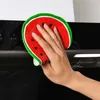 Lovely Fruit Print Hanging Kitchen Hand Towel Microfiber Towels Quick-Dry Cleaning Rag Dish Cloth Wiping Napkin DAJ184