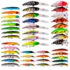 43pcs 로트 낚시 루어 세트 혼합 6 모델 43 Clolor Minnow Crank Bait Bishing Baits베이스 태클 236n