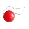 Masker Home Garden Festive Plies Glowing Red Clown Nose Dressing Stage Props for Christmas Halloween Party Costume Balls Red330B2862480