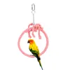 Other Bird Supplies Parrot Cotton Rope Swing Hanging Standing Perches Pet Chewing Climbing Ring Toy Cage Accessories