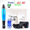 2021 Derma Dr. Pen rechargeable A1-W Auto Microneedle Anti-âge Longueurs d'aiguille réglables 0,25 mm-3,0 mm Tampon électrique Micro Roller