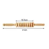 9 Perlen Holz Massage Roller Handheld Anti Cellulite Holz Körpermassagegerät