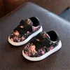 DIMI Cute Flower Baby Girls Shoes Comfortable Leather Kids Sneakers For Girl Toddler born Soft Bottom First Walker 211022