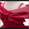 Hurtownia Big Bow Drawes Party Pink Red Birthday Dress Przyjazd 2021 dla księżniczki P7y5a Girls Am87