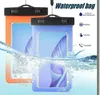 Trockentasche wasserdicht case tasche pvc schützer universal telefonbeutel mit kompass taschen zum tauchen schwimmen für smartphone bis 5,8 zoll