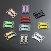 Shoes Accessories 1 Pair Diy Letter Shoelace Buckle Shoe Decorations Sneaker Kits Metal Shoelaces Stylish Sports Laces 220301