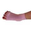 Calcetines deportivos 2 pares de punto cinco dedos dedo del pie mujeres corrección juanetes transpirable antideslizante absorción de sudor adultos dedos abiertos yoga