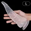 Nxy cockrings analsex leksaker tentakel dildo butt plug stor transparent sugkopp leksak penis manlig kvinnlig dilator 1123 1124