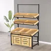 Living Room Furniture Supermarket fruit shelf display rack multilayer commercial vegetable single and double sided whole3197404