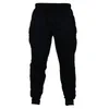 5XL Mens Casual Pants Bomull Sweatpants Män Joggare Striped Byxor Gym Lösa Svettbyxor Bodybuilding TrackSuit Bottoms Elastic 210714