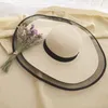 Women Hat Beach 16 cm breda brim Straw Summer Hats For Ladies and Caps Bonhet Designer Sun Visor6243688