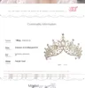 Barn039s Crown Tiara Princess Girl Crystal pannband Golden Birthday Cake Dekoration Vacker Fashionab Legrace8371323