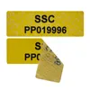 Custom Gold Anti-Counterfeit Void Broken Sticker Label One Time Used Commodities Anti-Fake Packing Printed Stickers