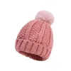 2 pièces bébé hiver chapeau écharpe ensemble polaire tricot nouveau-né chapeau infantile Bonnet casquette garçon fille neige chaud chapeaux 0-3Y