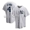 Hombres Mujeres niños Lou Gehrig Jersey Béisbol blanco Profesional Camisetas personalizadas XS-5XL 6XL