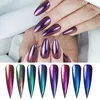 1 Box Chamäleon Spiegel Auroras Effekt Glitzer Pulver Chrom Pigment Nail Art Dekoration