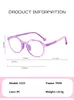 2021 Huishouden Sundries 2231 Optische TR90 Glass Heren en Dames Vlakke lens Round Fashion Goggl Children's Eye Frame