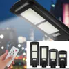 150/462/748/924 LED Solar Powered Street Light Integrated Road Lighting Control + Radar Panel 6V/18W with Remote - 150LED