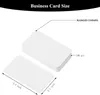 1000pcs Carte de visite en PVC imprimable Blank Sublimation White ID Carte pour le nom de bureau Tag Party Favors