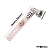 LADY HORNET Verre Cigarette Pipe 94 MM Long Rose Fumer One Hitter Pipes 24 PCS Papier Affichage Filtre Conseils Embouchure En Gros