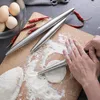 الفولاذ المقاوم للصدأ المتداول دبوس المطبخ العجين الأسطوانة خبز البيتزا المعكرونة فطائر الكعكة صنع غير عصا أدوات الخبز أواني RRD11618