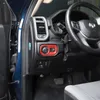 Car Headlight switch trim dekorationskåpa för Dodge RAM 1500 18-20 röd kolfiber