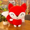 24cm kawaii bonecas fox pelúcia pelúcia animais brinquedos para meninas crianças meninos brinquedos pelúcia travesseiro raposas recheadas de brinquedo macio 2c3