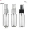 100 x 30 ml Nouvelle mode Clean Travel Plastic Perfume Bottle 30cc Mist Spupuler atomizer 1oz mini conteneur de parfum