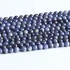 Naturlig äkta Tanzania Mörkblå Tanzanit Semi-ädelstenar Runda lösa pärlor 8mm 05322