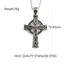 Ketten Vintage Celtics Knoten Kreuz Anhänger Halskette für Männer Edelstahl Nordic Viking Antike Talisman Schmuck Geschenk2978204