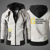 National Geographic Men's Clothing Sweatshirt Casual Male Jacket Fleece Warm Hoodies Quality SportWear Harajuku Outwear 211106