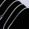 Necklaces Chains 16-30 platinum plated necklace 1mm chain fashion Chain Necklace for women jewelry